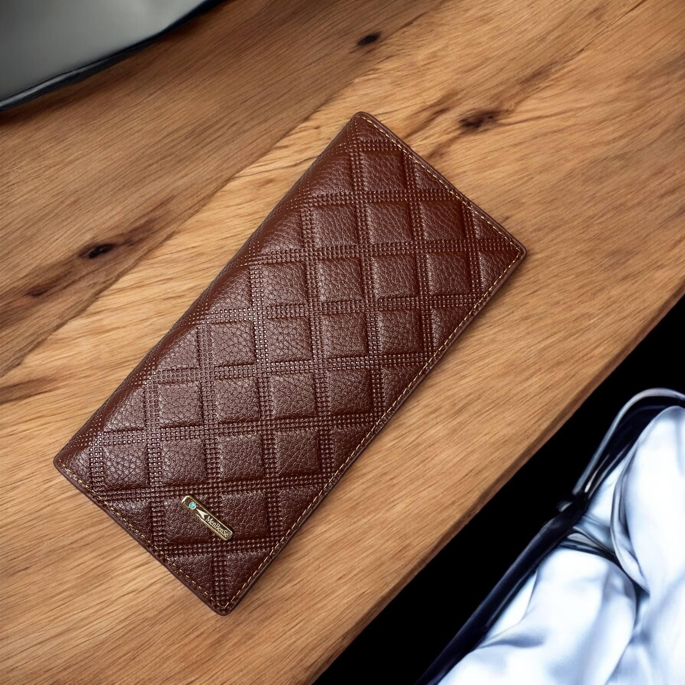 New MenBen's Long Leather Wallet